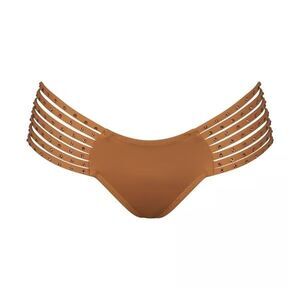 Skims Rhinestone Swim Strappy Bikini Bottom Almond Size 4X